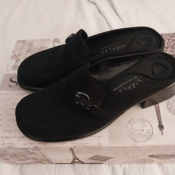 Liz Claiborne Black Mules | Size 9M - Picture 1 of 5